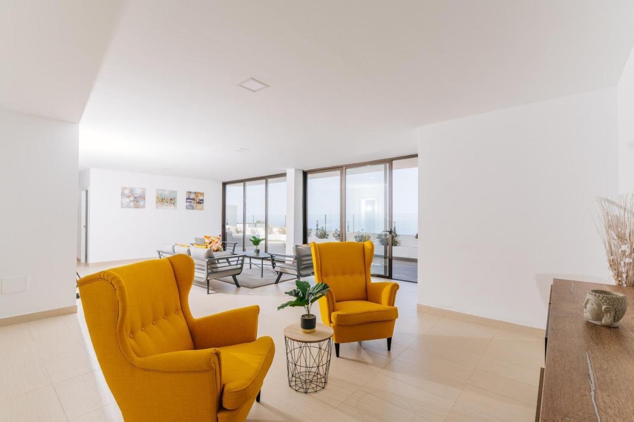 פלאייה דה לאס אמריקס Sunset White Villa - Ocean View, Jakuzzi, Heated Pool, Air-Conditioning, Grill מראה חיצוני תמונה