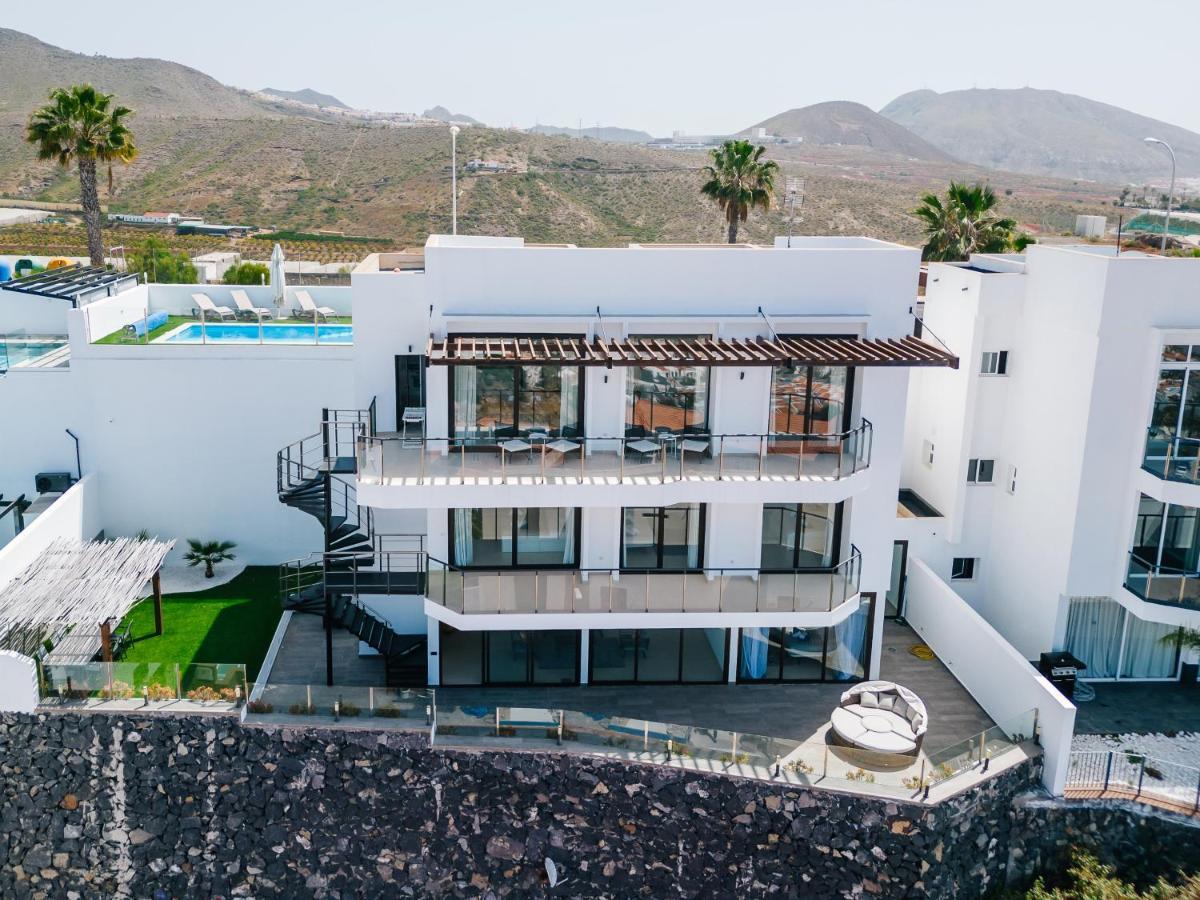 פלאייה דה לאס אמריקס Sunset White Villa - Ocean View, Jakuzzi, Heated Pool, Air-Conditioning, Grill מראה חיצוני תמונה