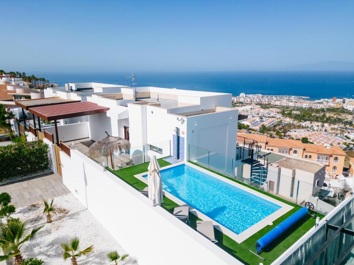פלאייה דה לאס אמריקס Sunset White Villa - Ocean View, Jakuzzi, Heated Pool, Air-Conditioning, Grill מראה חיצוני תמונה